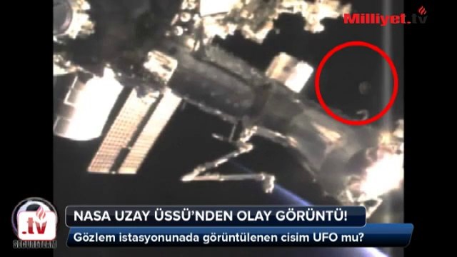 NASA Uzay Üssü'nden Olay Görüntü | Uzaydan canlı yayına UFO girdi