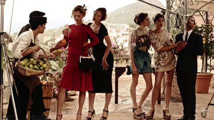 Au coeur du « shooting » de la maison Dolce&Gabbana