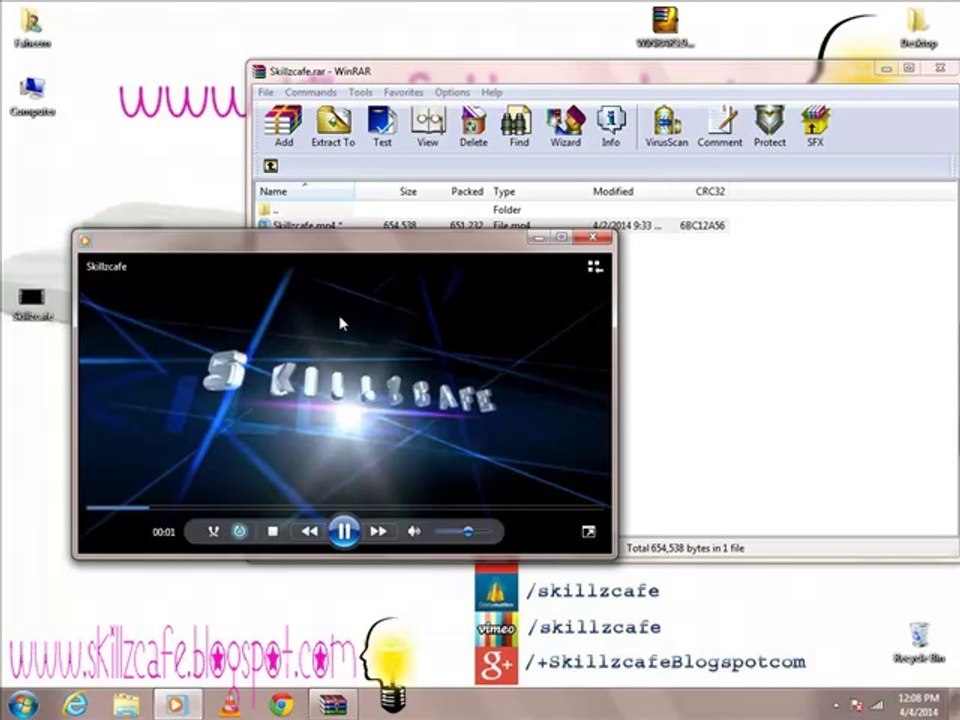 How To Set Password On Your Files With WinRAR(skillzcafe.blogspot.com)