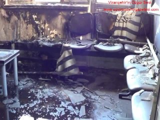 AK PARTİ İLÇE BİNASI KULLANILMAZ HALE GELDİ