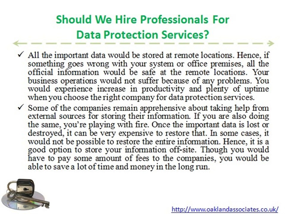 Should we hire professionals for data protection services?