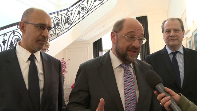 Rencontre entre Harlem Désir et Martin Schulz le 4 avril