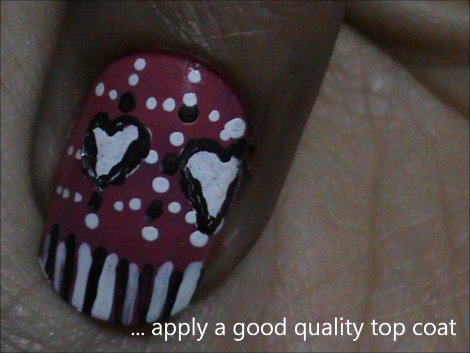 Nail art using toothpick