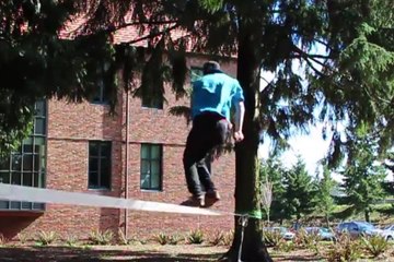 How to make a FS 360 to Feet - Slackline