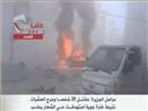 قتلى وجرحى بقصف جوي على حلب