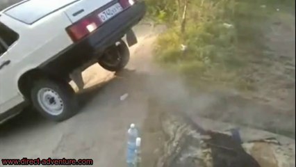 Ne pas faire l'idiot avec sa voiture, sinon elle se venge