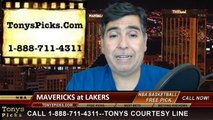 LA Lakers vs. Dallas Mavericks Pick Prediction NBA Pro Basketball Odds Preview 4-4-2014