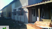 Constructii Case Timisoara. Tencuiala decorativa si soclu Casa