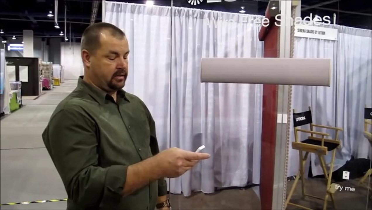 Lutron "Serena" Battery Motorized Roller Shade by 3 Blind Mice Window Coverings San Diego