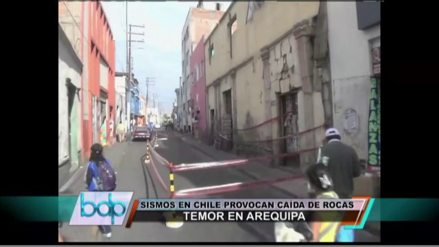 Alerta en Arequipa: Sismos provocan caída de grandes rocas