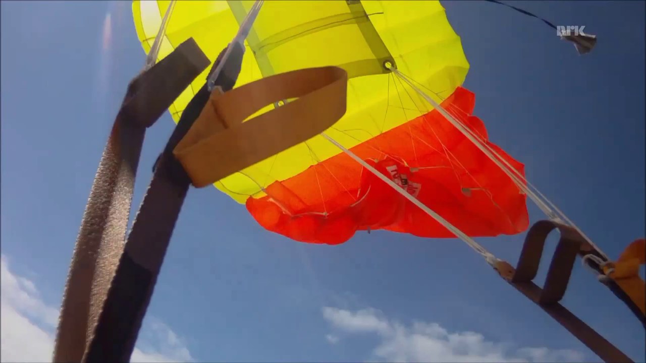 Insane -  Skydiver almost struck by meteorite