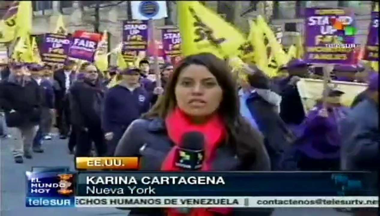 Empleo y salarios justos, demandan miles de trabajadores en NY