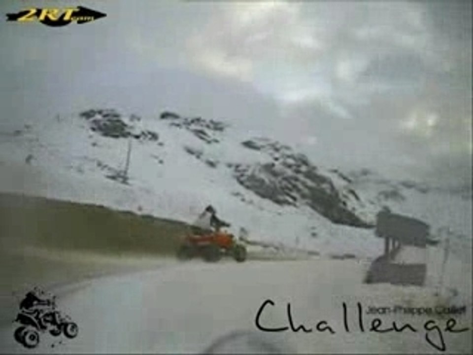 quad sur glace