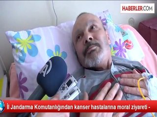 İl Jandarma Komutanlığından kanser hastalarına moral ziyareti -