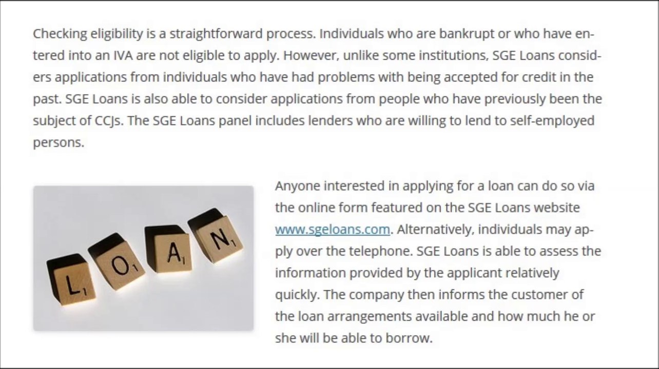 SGE Loans demonstrates that applying for finance needn’t be an administrative nightmare