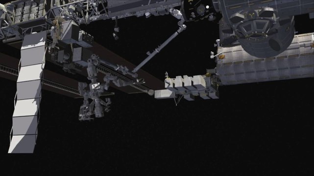 Space Station Robot Fitted With Satellite Deployer - HD