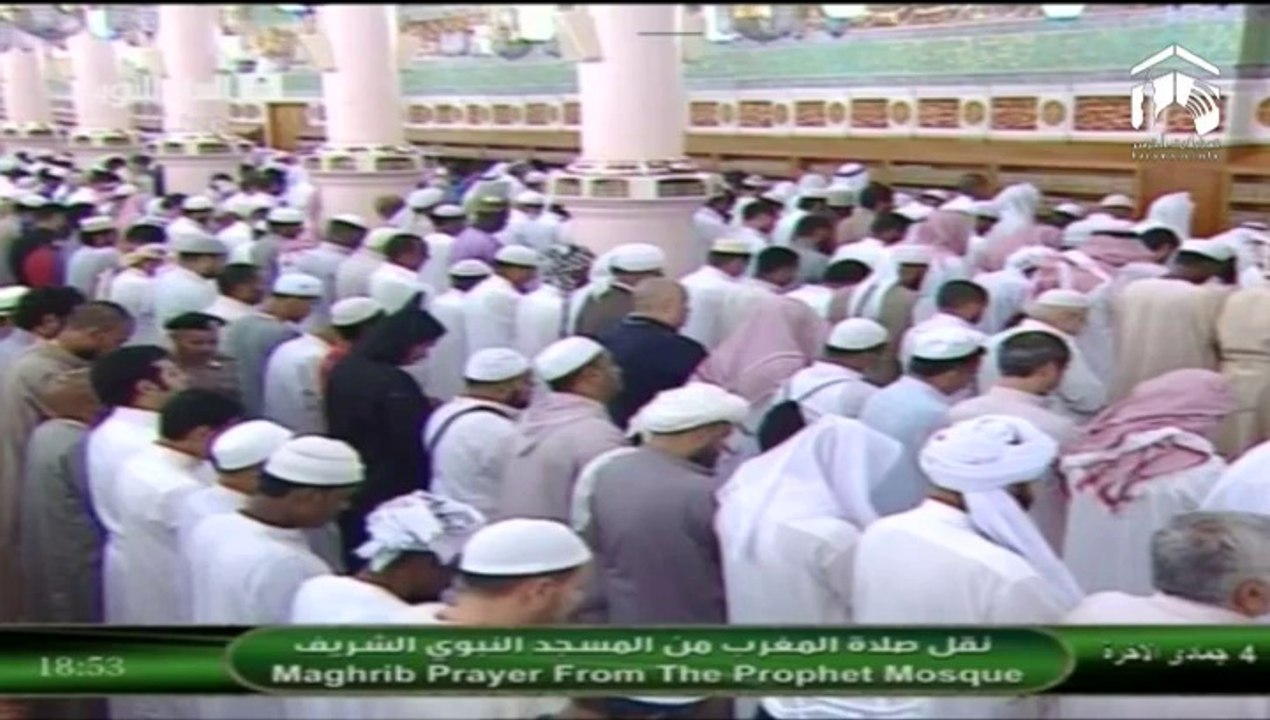 4th April 2014 Madeenah Maghrib led by Sheikh Hudhaify