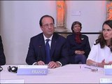 Visite du président Hollande au Forum européen de la culture: 