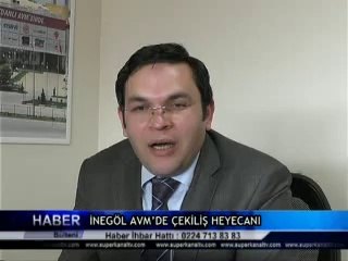 İNEGÖL AVM’DE ÇEKİLİŞ HEYECANI
