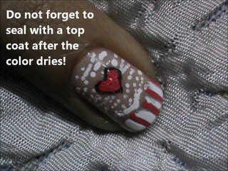 valentines day heart nail design