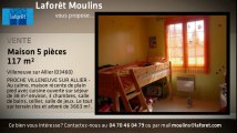 A vendre - Maison - Villeneuve sur Allier (03460) - 5 pièces - 117m²