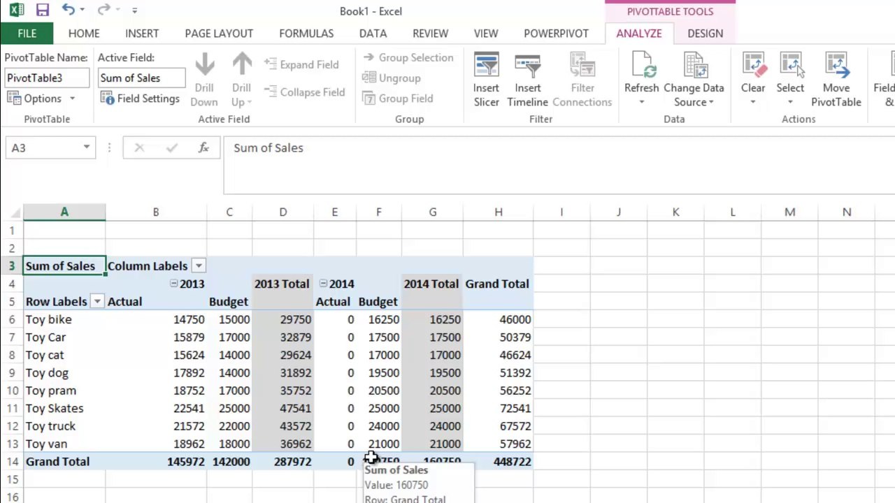 create sets based on column items - Pivot tables v's Power Pivot