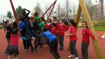 Prince Harry visits London Olympic Park