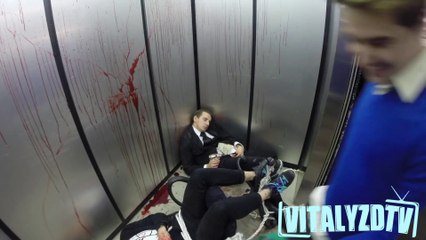Russian Hitman Elevator Hostage Prank!