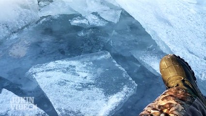 Waves Of Ice On Lake Superior | INCREDIBLE Pile Up