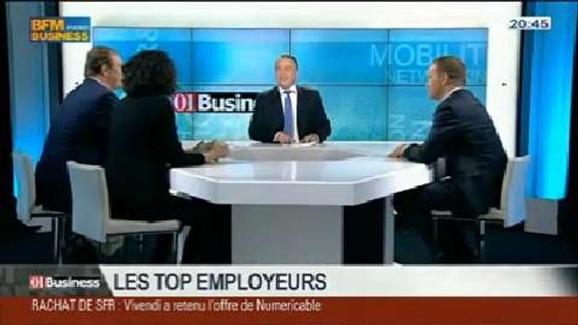 Quelles sont les recettes numériques pour rendre ses collaborateurs heureux ?: Christophe Deshayes, Edouard Mandelkern, et Laure Wagner, dans 01Business - 05/04 3/4