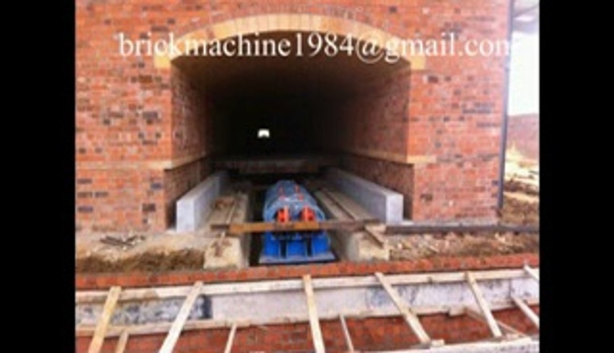 Red brick making and burning line