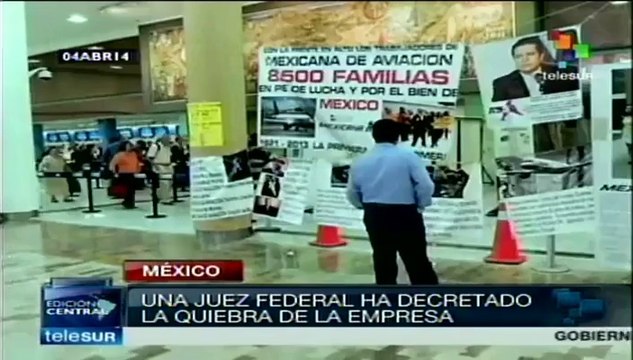 Juez federal decreta quiebra de Mexicana de Aviación
