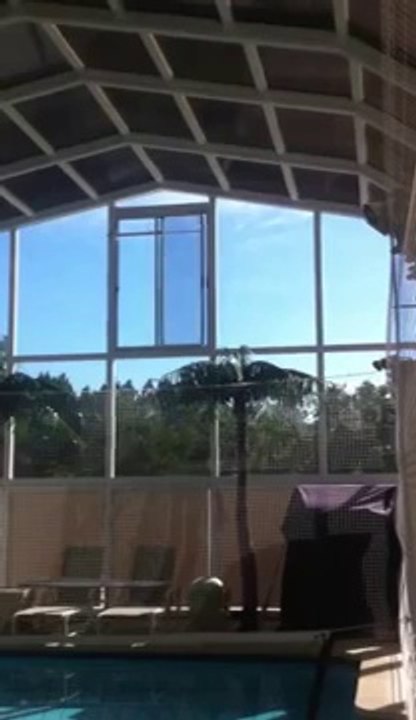 Motorized window on our Pool Enclosures