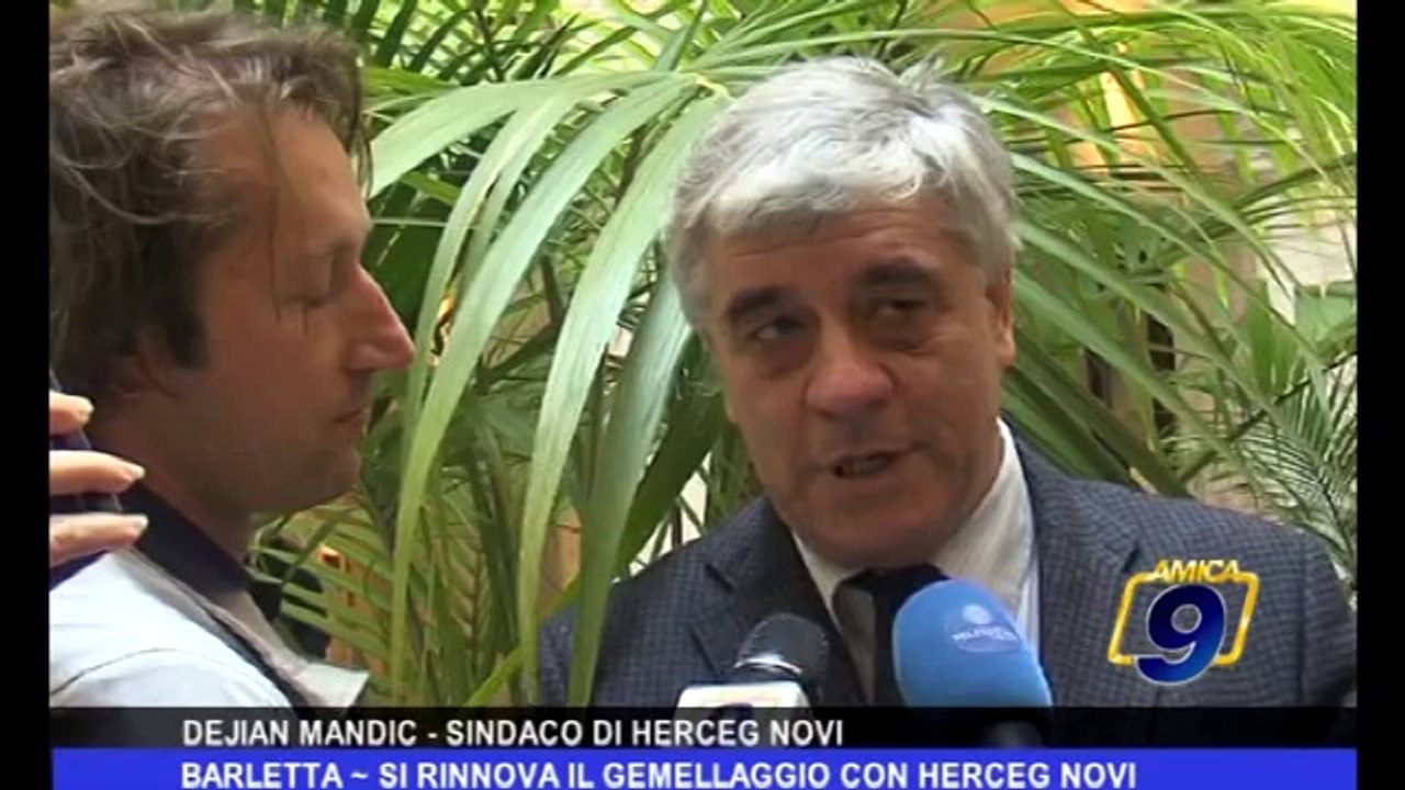 Barletta | Si rinnova il gemellaggio con Herceg Novi