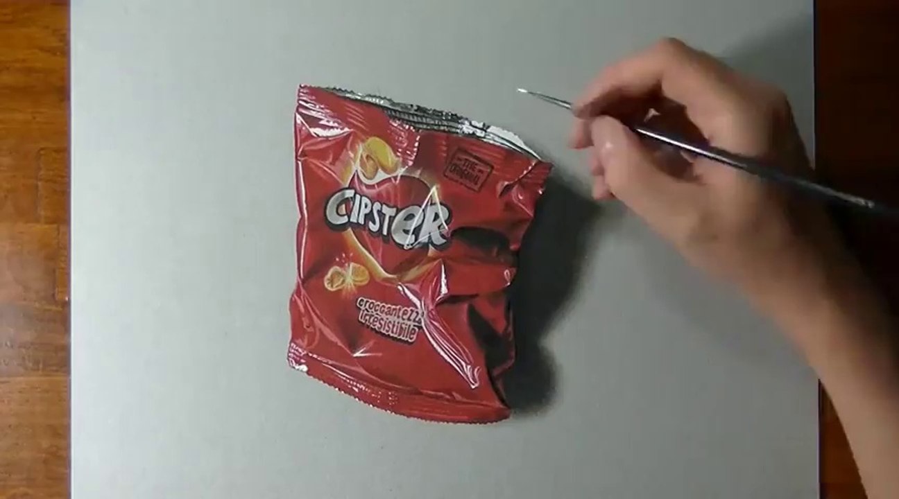 Patates Cipsi Ambalajı Çizen Adam