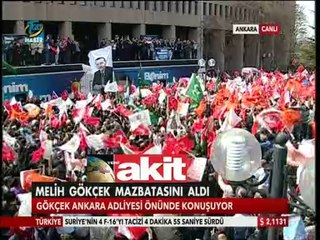 Melik Gökçek Halka Hitap Etti