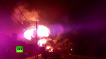 Canada Inferno video: Close-up footage of fuel train explosion in Quebec