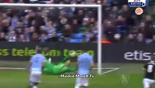 أهداف مباراة مانشستر سيتي 4-1 ساوثهامتون - الجولة 33 - 5/4/2014