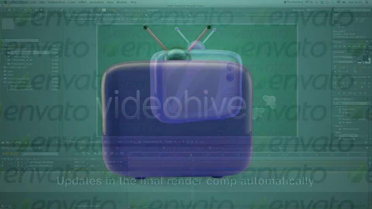 Retro TV Logo Reveal - After Effects Template