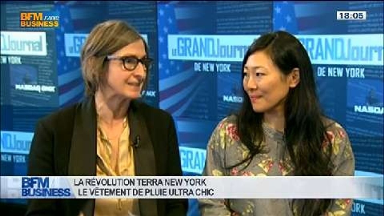 La révolution Terra New York: le vêtement de pluie ultra chic: Marie Saeki et  Yurika Nakazono, dans Le Grand Journal de New York - 05/04 1/4