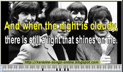 The Beatles- "Let It BE" -free karaoke song online with lirycs on the screen