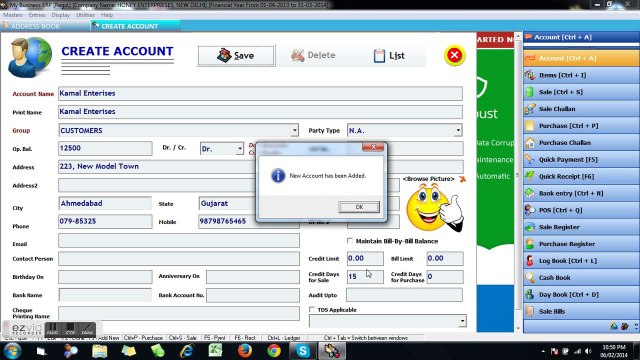 Speed Plus : Accounting Software; How To Create Accounts