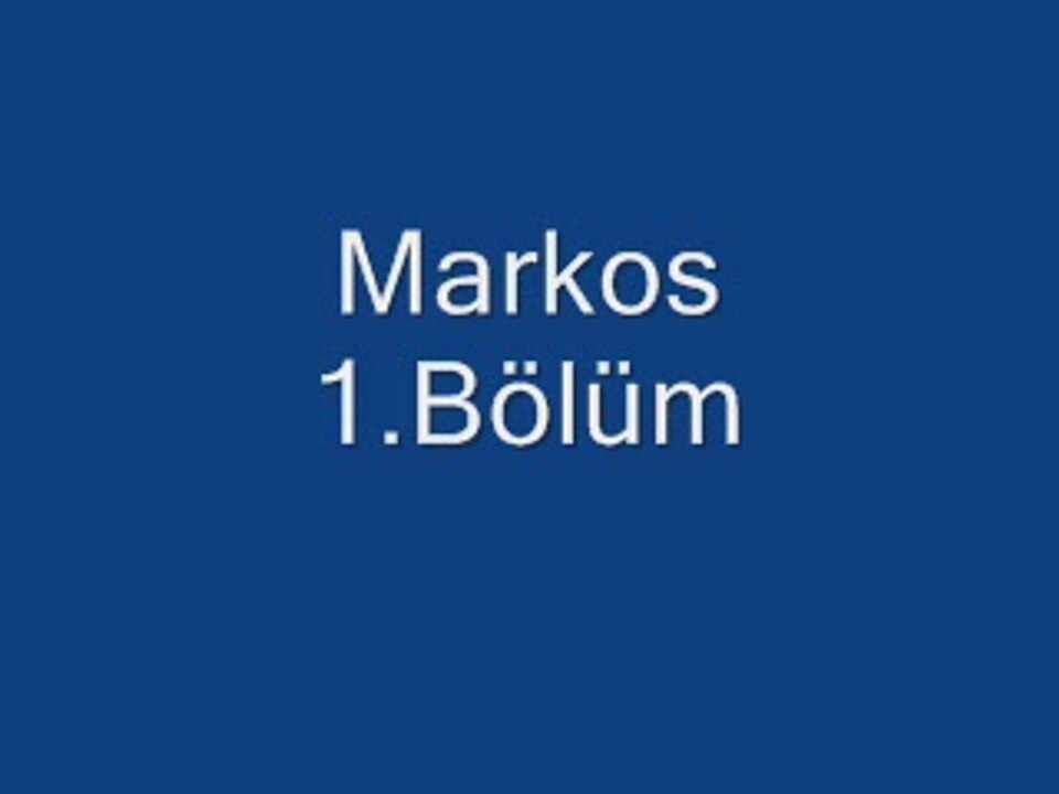 İncil - Markos 1.Bölüm