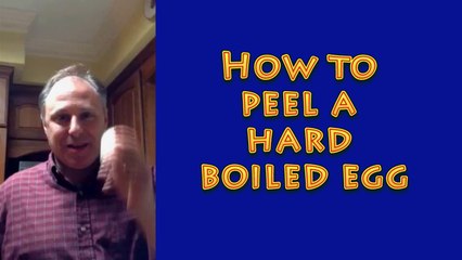 How to peel a hard boiled egg