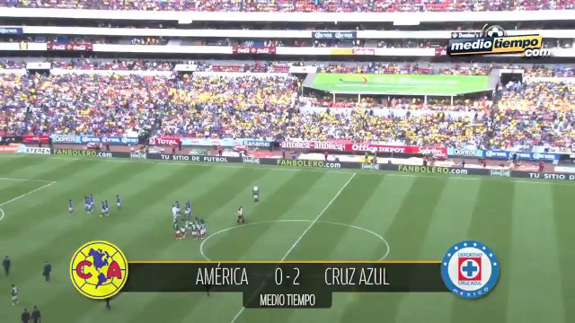 América 1 - 2 Cruz Azul... La Máquina dio viaje a la realidad a las Águilas