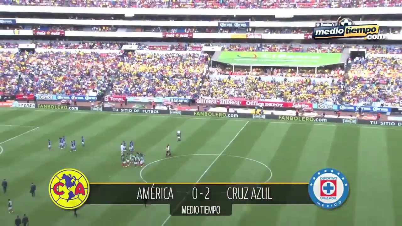América 1 - 2 Cruz Azul... La Máquina dio viaje a la realidad a las Águilas