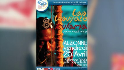 Lao Kouyate avec la "Kora" en interview sur Radio Marseillette