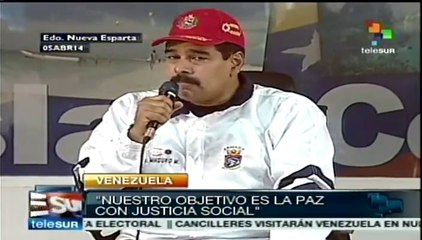 Buscamos la paz con justicia social: Nicolás Maduro