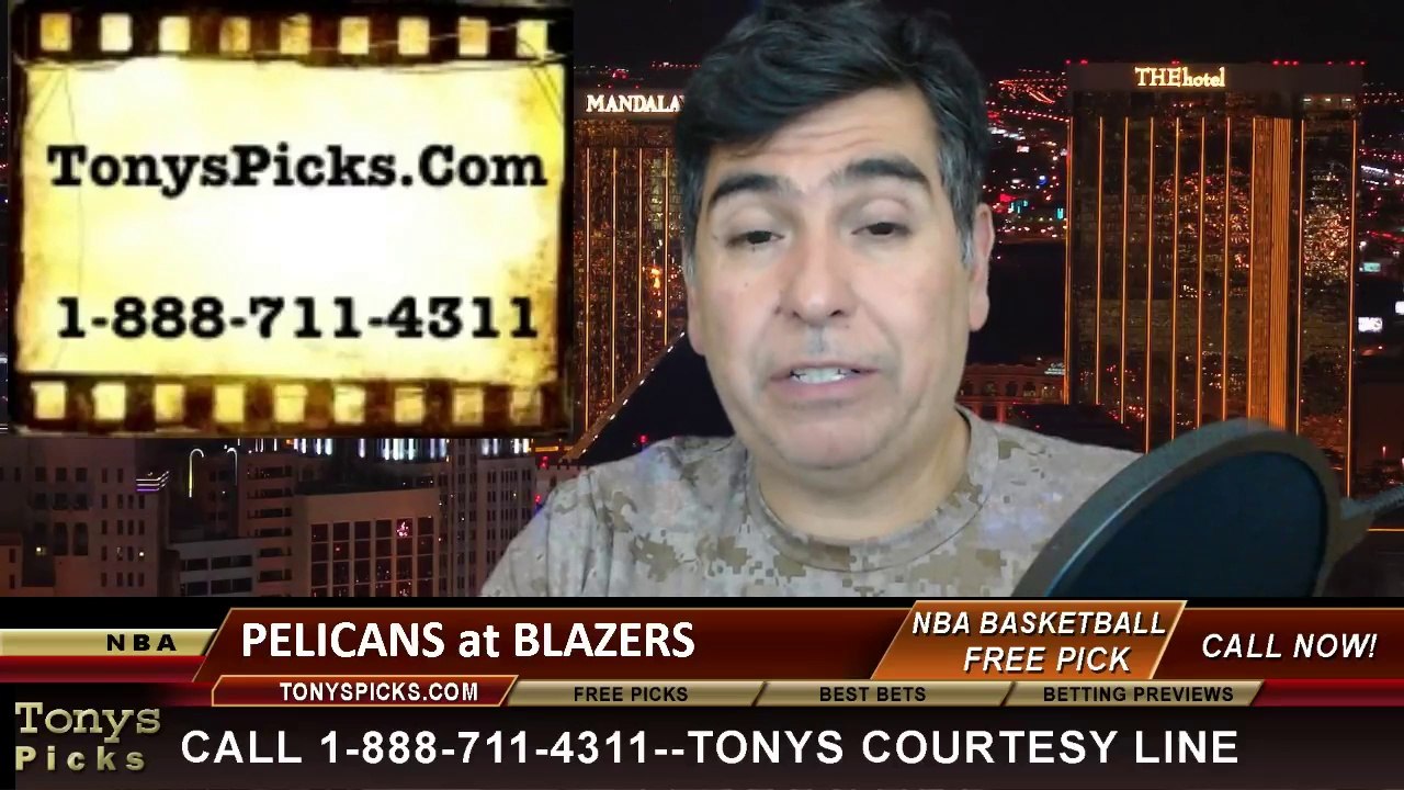 New Orleans Pelicans vs. Portland Trailblazers Pick Prediction NBA Pro Basketball Odds Preview 4-6-2014