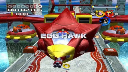 Sonic Heroes - Team Dark - BOSS : Egg Hawk